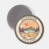 Aimant Badge du parc national Nickerson Massachusetts (Recto/Verso)