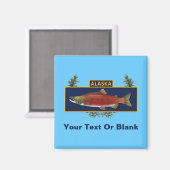 Aimant Badge du pêcheur de combat de l'Alaska (Recto/Verso)