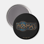Aimant Badge NO-MAJ™ en or et marbre (Recto/Verso)