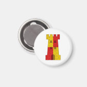 Aimant Badge Populace du canton de RokkeHealdan (Recto/Verso)