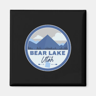 Aimant Badge souvenir de randonnée Bear Lake Utah Ut Mont