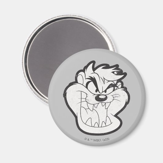 Aimant Badge TAZ™ Evil Grin (Recto/Verso)