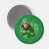 Aimant Badge vert Carapace (Recto/Verso)