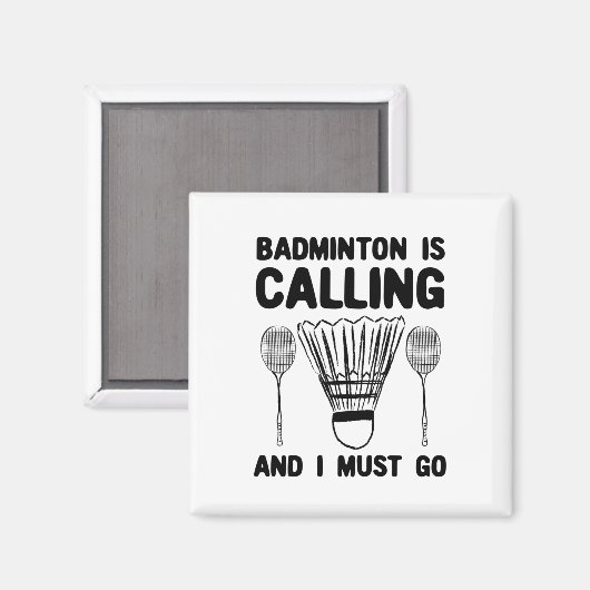 Aimant Badminton - Badminton (Recto/Verso)