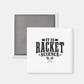 Aimant Badminton C'Est La Science Des Raquettes Hommes Fe (Recto/Verso)