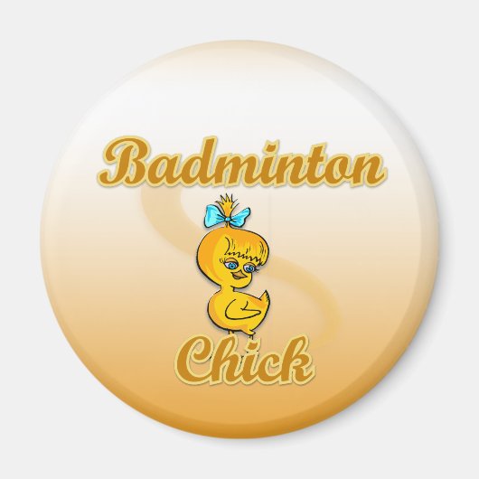 Aimant Badminton Chick (Devant)