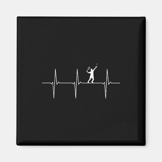 Aimant Badminton Ecg fréquence de pulse de la navette (Devant)