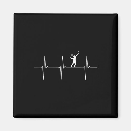 Aimant Badminton Ecg fréquence de pulse de la navette (Devant)