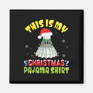 Aimant Badminton Et Costume De Père Noël Neige C'est Mon