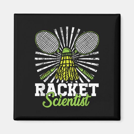 Aimant Badminton Gift Shuttle Racket Scientifique Badmint (Devant)