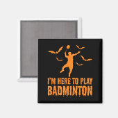 Aimant Badminton Halloween Épouvantable Badminton (Recto/Verso)