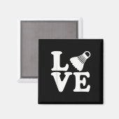 Aimant Badminton Love (Recto/Verso)