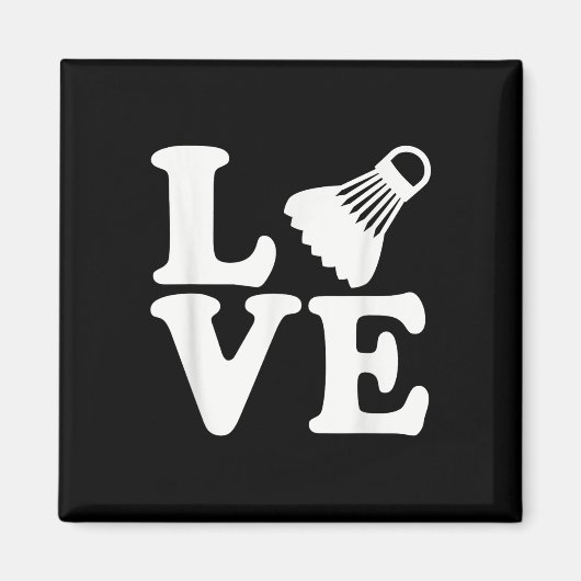 Aimant Badminton Love (Devant)