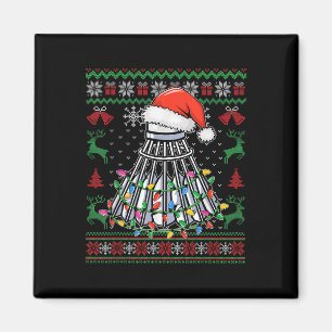 Aimant Badminton Lover Christmas Shuttle Santa Hat Funny