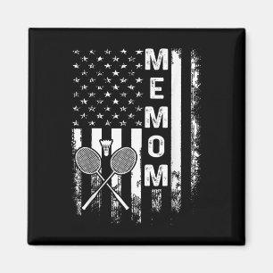 Aimant Badminton Memom Drapeau Américain Noël Vintage Xm