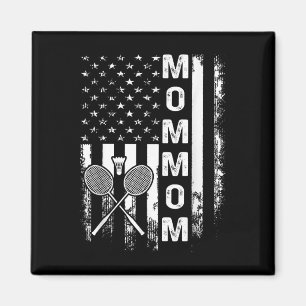 Aimant Badminton Mommom Drapeau Américain Noël Vintage X