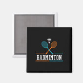 Aimant Badminton Racket Shutt Team Coach Badminton Play (Recto/Verso)