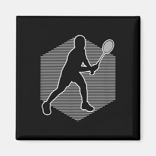 Aimant Badminton Squash Femmes Navette Hommes (Devant)