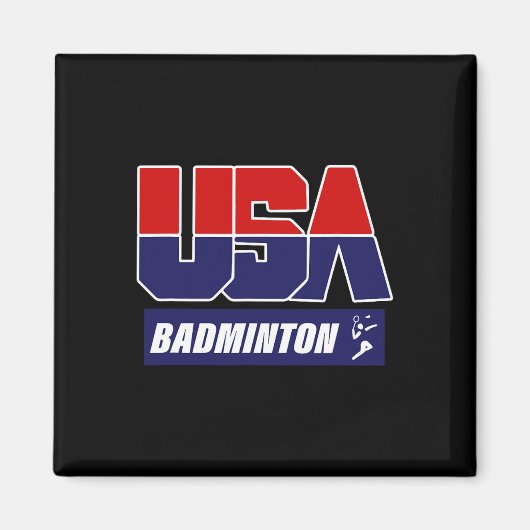 Aimant Badminton Usa (Devant)