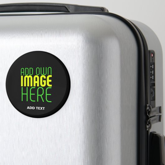 AIMANT BAGAGE MODÈLE DE TEXTE D'IMAGE NOIRE SIMPLE À MODI (In Situ (Bagages))