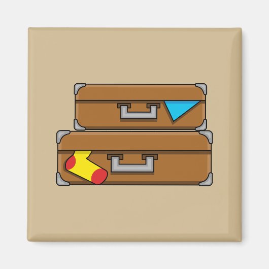 Aimant Bagages de dessin (Devant)