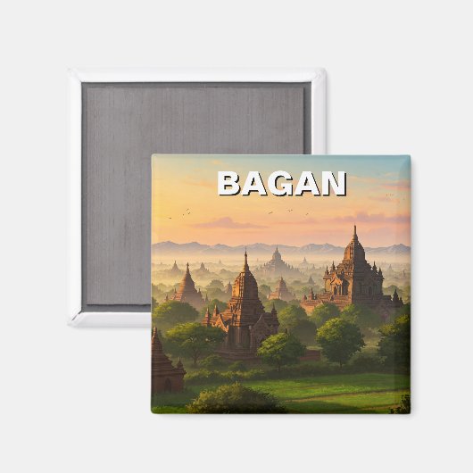 Aimant Bagan Myanmar Travel (Recto/Verso)
