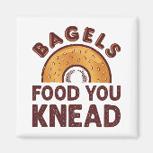 Aimant Bagels Nourriture Vous Pétrir (Devant)