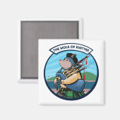 Aimant Bagpipe écossaise Jouant Mole Of Kintyre (Recto/Verso)