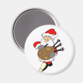 Aimant Bagpipe Père Noël (Recto/Verso)