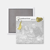 Aimant Bague de graduation JAUNE (Recto/Verso)