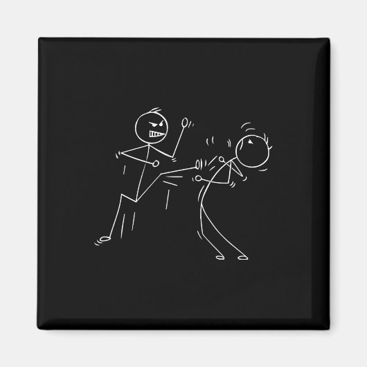 Aimant Baguette karaté Funny Figure Karate (Devant)