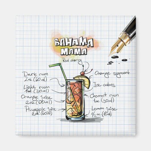 Aimant Bahama Mama (Devant)