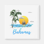 Aimant Bahamas Vacances (Devant)