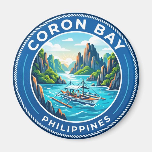 Aimant Baie de Coron Philippines (Devant)