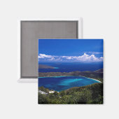 Aimant Baie de Magens, St. Thomas, Îles Vierges américain (Recto/Verso)