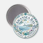 Aimant Baie de Swansea Royaume-Uni (Recto/Verso)