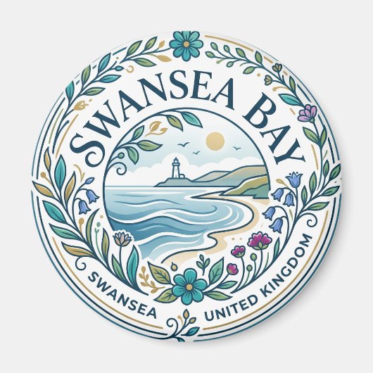 Aimant Baie de Swansea Royaume-Uni (Devant)