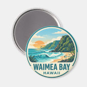 Aimant Baie de Waimea (Recto/Verso)