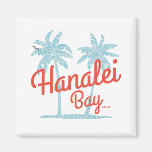 Aimant Baie d'Hanalei, île de Kauai, Hawaii Souvenir