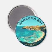 Aimant Baie d'Hanauma Hawaii (Recto/Verso)