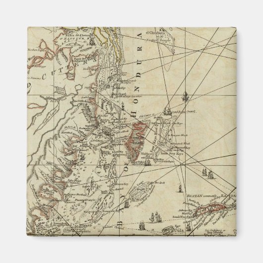 Aimant Baie du Honduras (Devant)