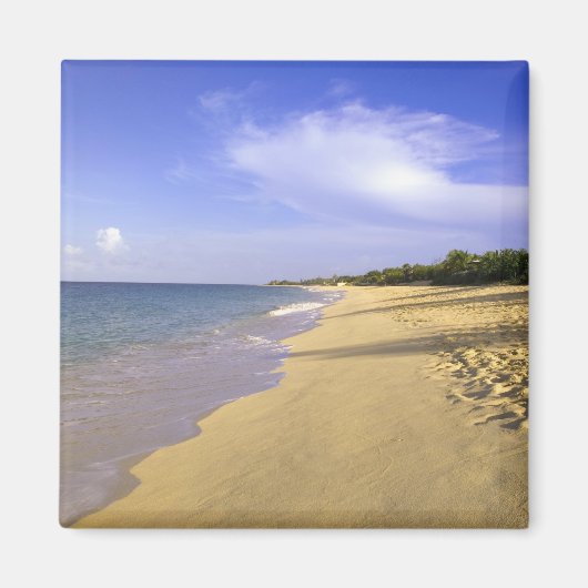 Aimant Baie Longue Long Bay Beach, St. Martin, (Devant)