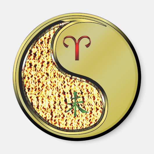 Aimant Baies et chèvre métallique (Devant)