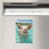 Aimant Baignade Cochon Exuma Cays Bahamas Voyage (In Situ (Lave-vaisselle))