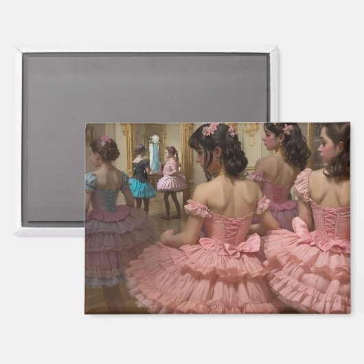 Aimant Bailarinas en una gran sala de estilo rocóco (Recto/Verso)