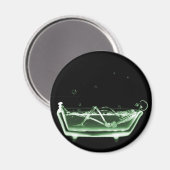 Aimant Bain de squelette X-Ray noir vert (Recto/Verso)