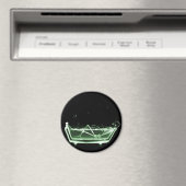 Aimant Bain de squelette X-Ray noir vert (In Situ (Lave-vaisselle))
