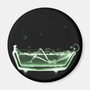 Aimant Bain de squelette X-Ray noir vert