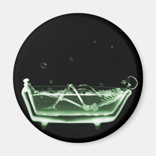 Aimant Bain de squelette X-Ray noir vert (Devant)