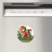 Aimant Baiser de Bunny de Pâques Vintage (In Situ (Lave-vaisselle))